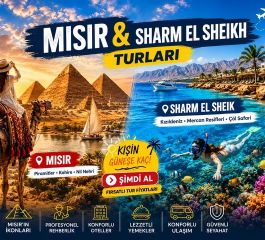 Royal Sharm El Sheıkh AJET Hava Yolları ile 3 Gece 5 Gün SAW-SSH